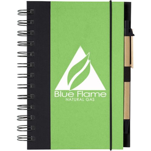 Eco-Inspired Spiral Notebook & Pen