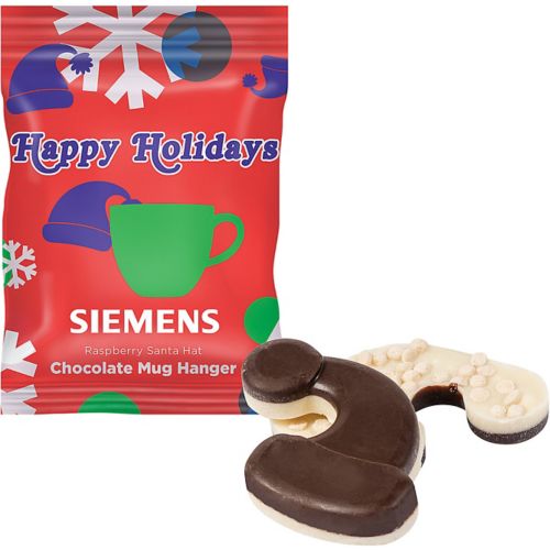 Holiday Mug Hanger - Raspberry Santa Hat