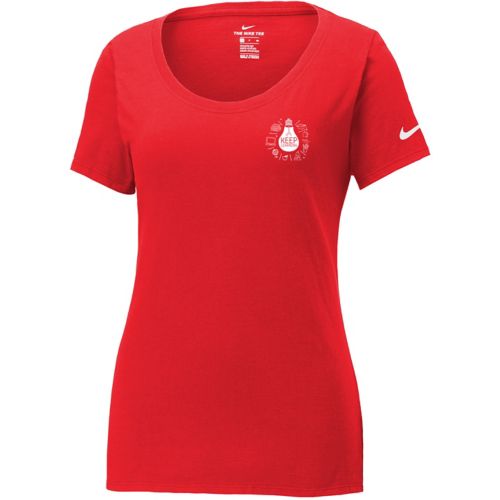 Nike Womens Dri-Fit Cotton/Poly Scoop Neck Tee