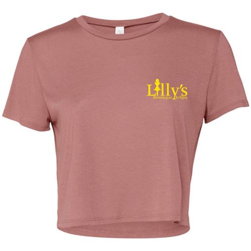 Bella + Canvas Ladies Flowy Cropped T-Shirt