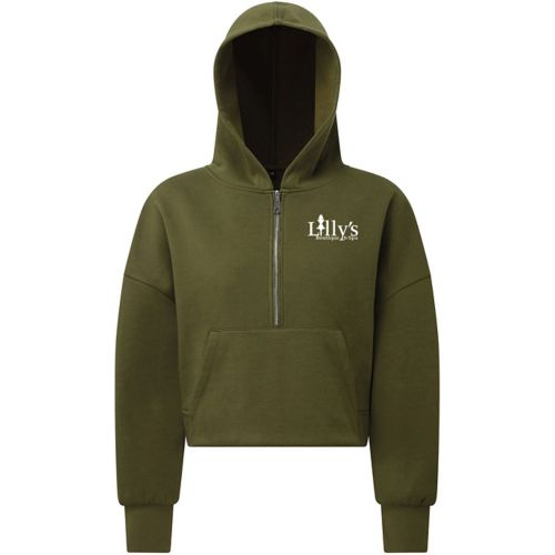 Tridri Ladies Alice Half-Zip Hooded Sweatshirt