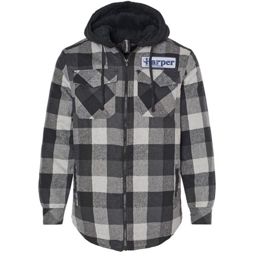 Burnside Quilted Flannel Hooded Jacket