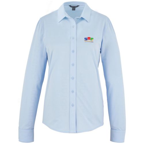 Womens Tatra Eco Knit Long Sleeve Button Up Shirt