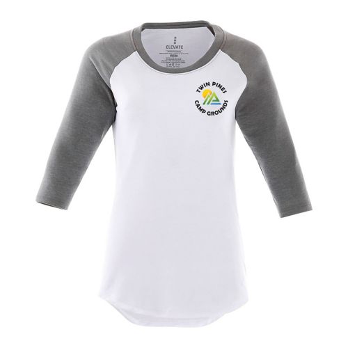 Womens Dakota Three Quarter Raglan Tee