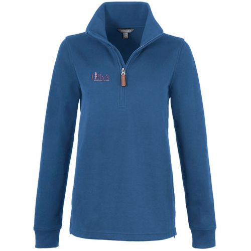 Womens Hudson Eco Knit Half Zip Ribbed Sweater