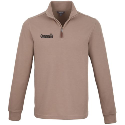 Mens Hudson Eco Knit Quarter Zip Ribbed Sweater