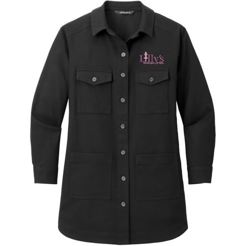 Mercer+Mettle Womens Long Sleeve Twill Overshirt