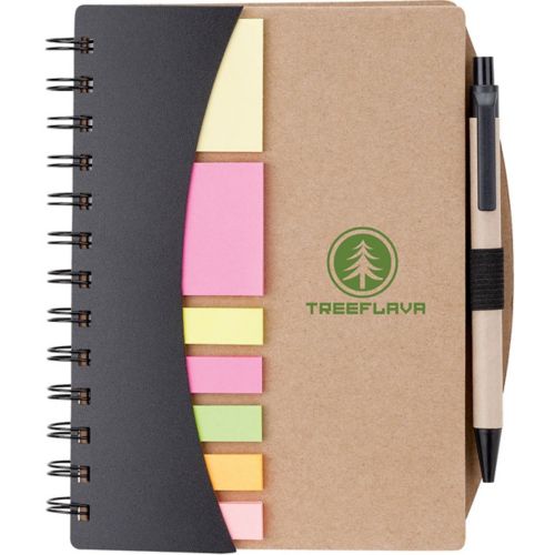 Broome Junior Notebook With Pen, Flags & Sticky No