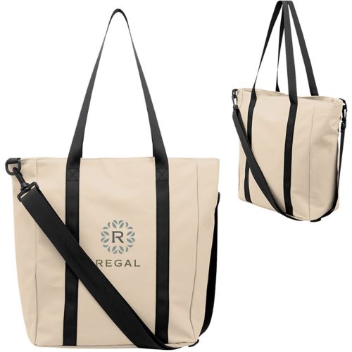 Hudson rPET Leatherette Computer Tote Bag