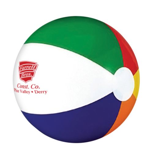 Six Color Beach Ball 6 Inch