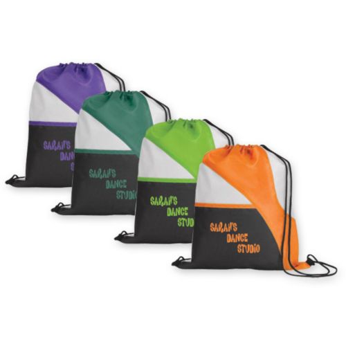 Three Color Drawcord Bag