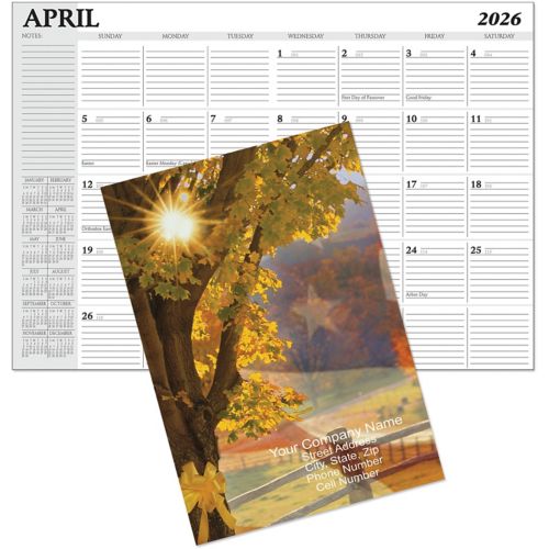 Custom Full Color Desk Planner Vinyl Cover 7 x 10