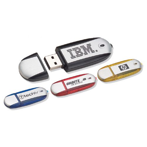 1 GB Oval USB 2.0 Flash Drive