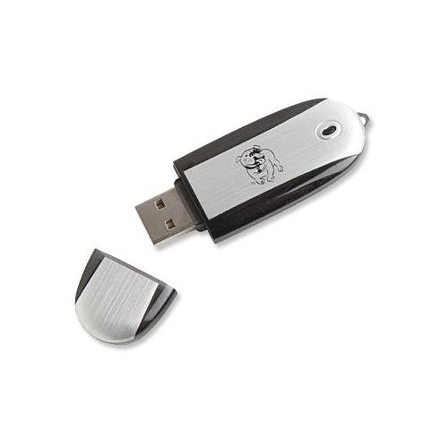 2 GB Two Tone Oval USB 2.0 Flash Drive