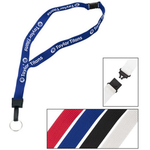Breakaway Lanyard With Removable Key Ring 3/4"