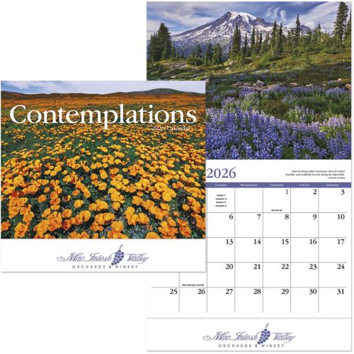 Contemplations Stapled Wall Calendar