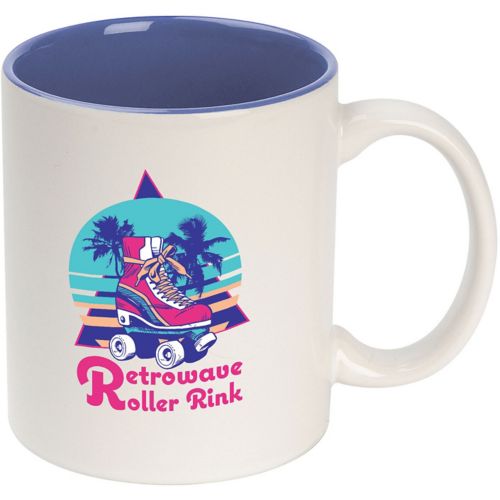 Full Color Ceramic Color Accent Mug 11 oz