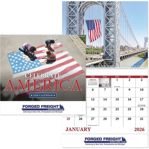 Celebrate America Spiral Wall Calendar