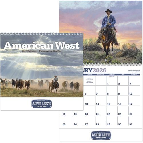 American West Spiral Wall Calendar