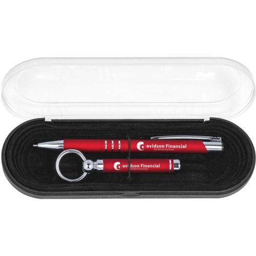 Delane® Luster Pen & Showcase Keychain Gift Set