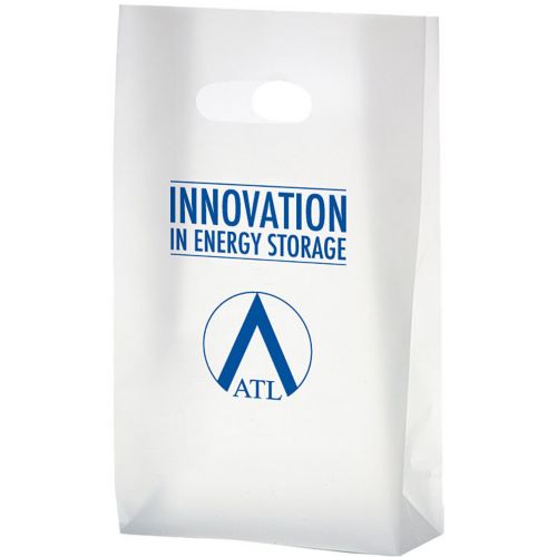 Clear Frosted Die Cut Bag 7 x 12 x 3.5