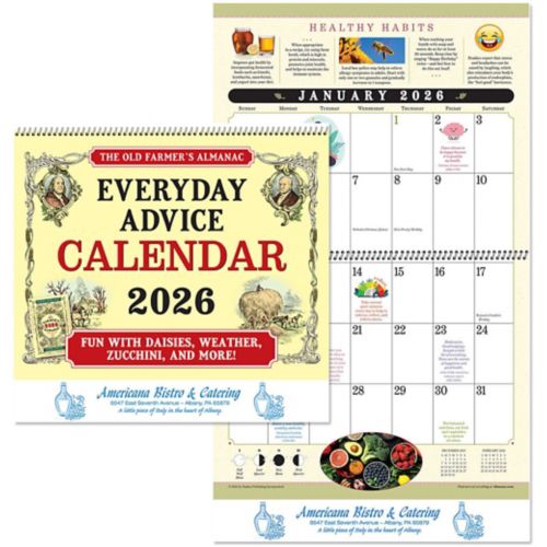 Farmers Almanac Everyday Advice Spiral Calendar