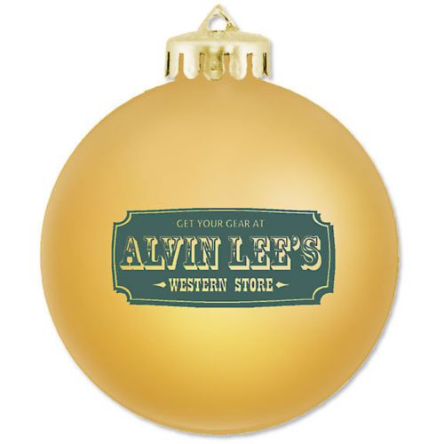 Satin Finished Round Ornament