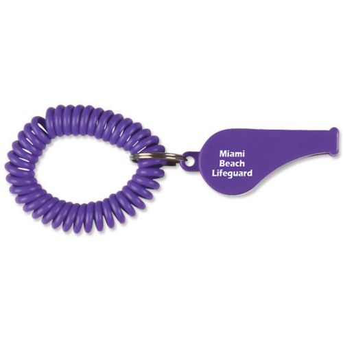 Whistle Keyring With Coil