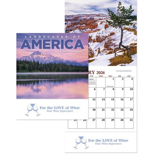 Landscapes Of America Stapled Mini Calendar