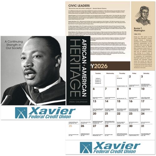 African American Heritage Stapled Wall Calendar