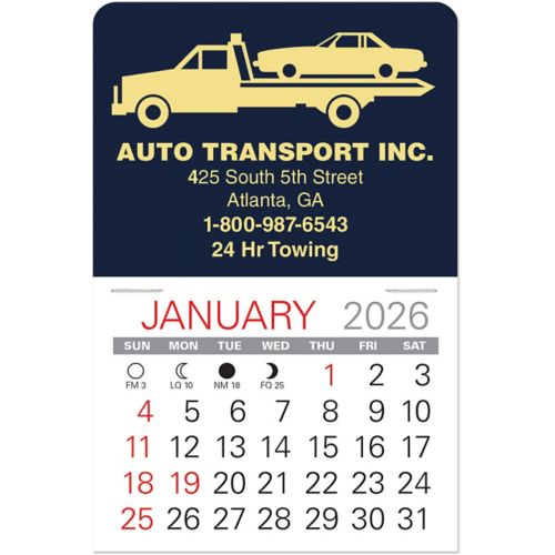 Flatbed Tow Truck Value Stick Calendar