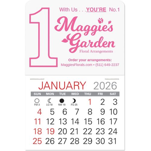 Number One Value Stick Calendar