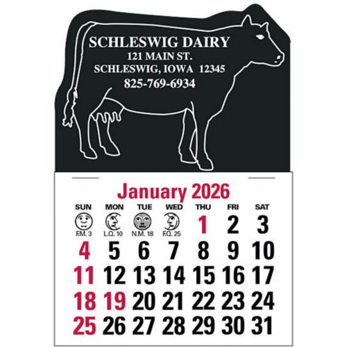Cow Die-Cut Value Stick Calendar
