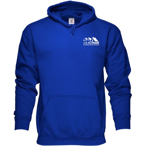 Screen Printed 50/50 Pullover Hoodie Sweatshirt