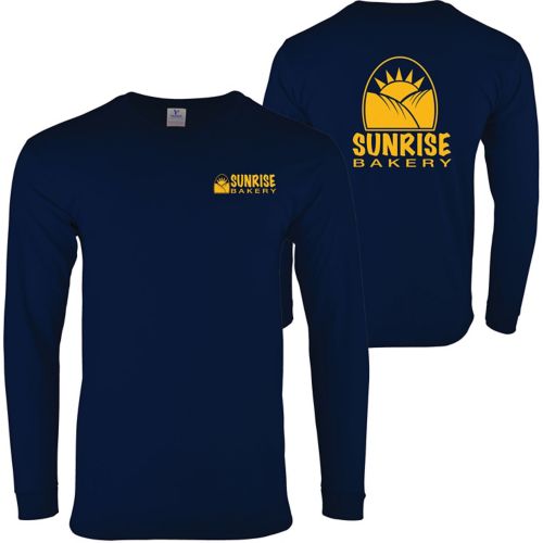 Screen Printed 100% Cotton Long Sleeve T-Shirt