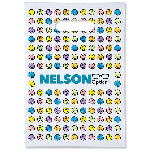 Full Color Die Cut Bag 9X13 2.0 Mil