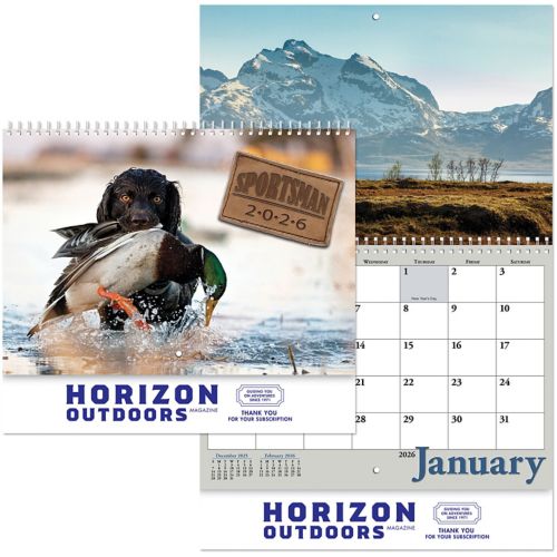 Sportsman Spiral Wall Calendar
