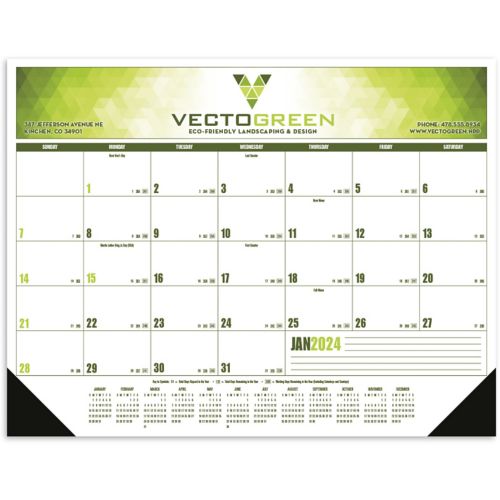 Full Color Desk Pad Calendar