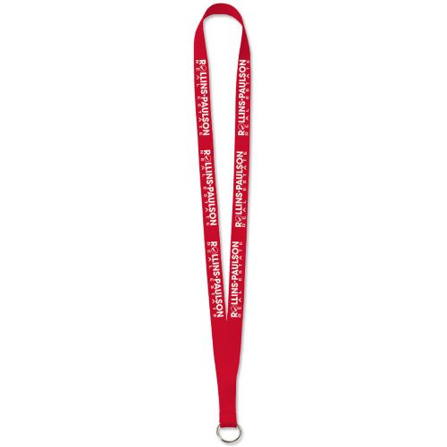 Economy Polyester Split Ring Lanyard 1/2"