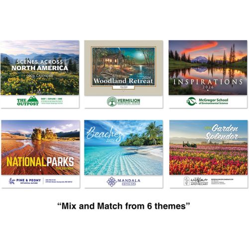 Scenic Assortment Stapled Wall Calendar