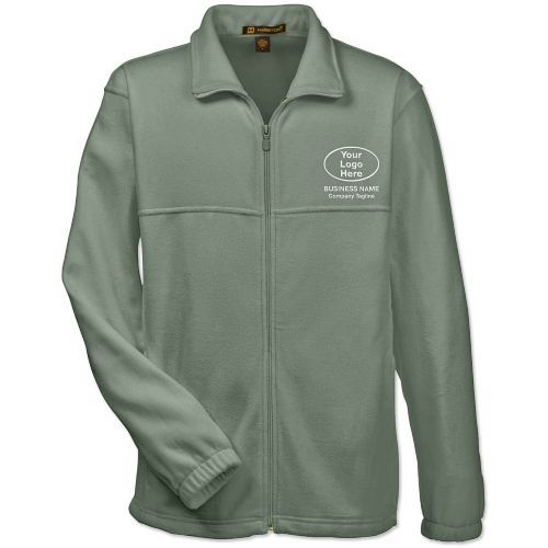 Harriton® Mens Embroidered Full Zip Fleece