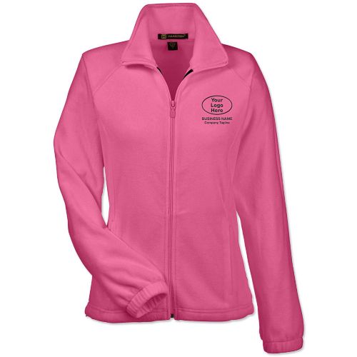 Harriton® Ladies Embroidered Full Zip Fleece