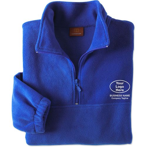 Harriton® Embroidered Quarter Zip Fleece Pullover