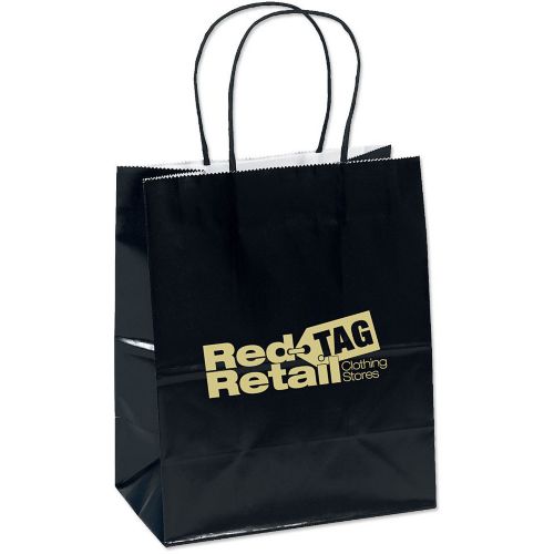 Colored Gloss Paper Shopping Bag