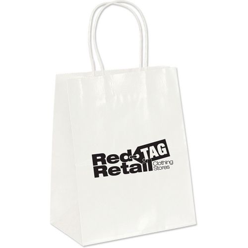 White Gloss Paper Shopping Bag