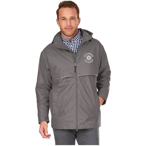 New Englander® Mens Embroidered Rain Jacket