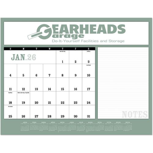 Notes Desk Pad Calendar