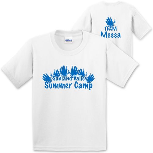 Gildan® Screen Printed Youth White T-Shirt