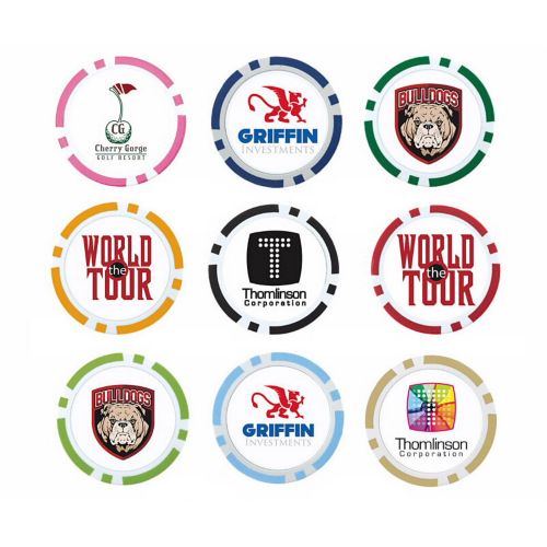 Full Color Poker Chip Ball Marker