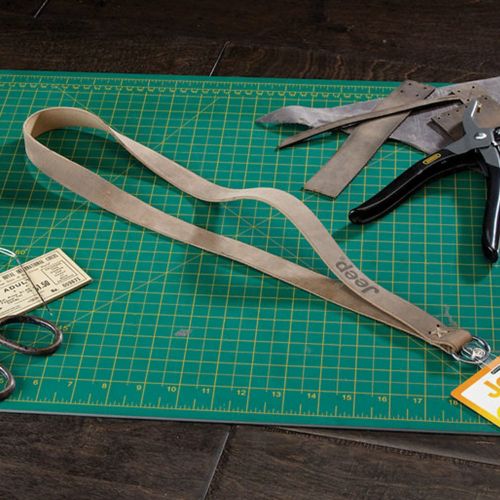 Leather Roper Lanyard With Split Ring